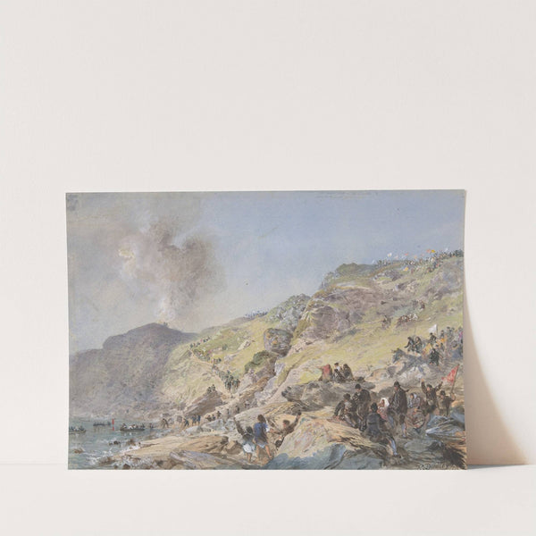 The Cliffs, Foilhummerum Bay, Valentia, the Point at Which the Shore-end of the Cable was Landed on July 22nd, 1865 by Robert Charles Dudley