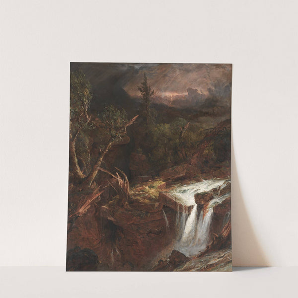 The Clove - A Storm Scene in the Catskill Mountains by Jasper Francis Cropsey