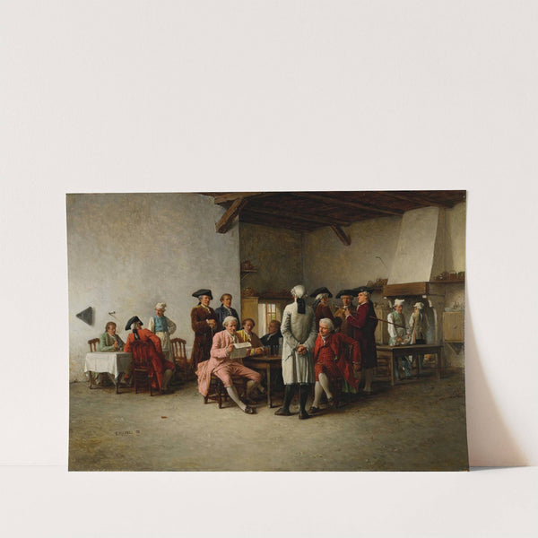 The Clubroom (1882) by Benjamin-Eugène Fichel