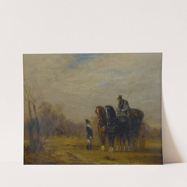 The coach (1854) by Gustave Moreau