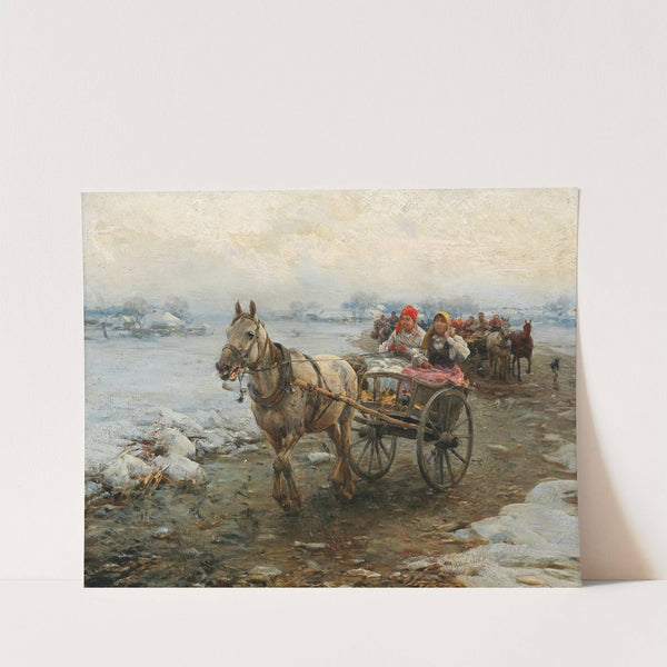 The Coach Journey by Alfred Von Wierusz-Kowalski