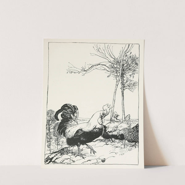 The Cock and the Jewel (1912) by Arthur Rackham