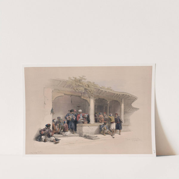 The coffee shop. (1846-1849) by David Roberts