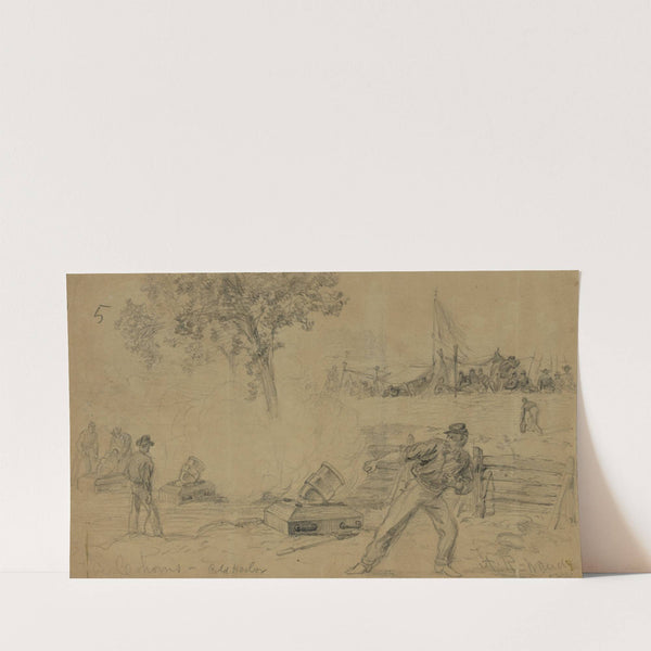 The Cohorns –Cold Harbor (1864) by Alfred Rudolph Waud