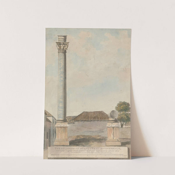 The Columns of Augustus at Brundisium by Willey Reveley