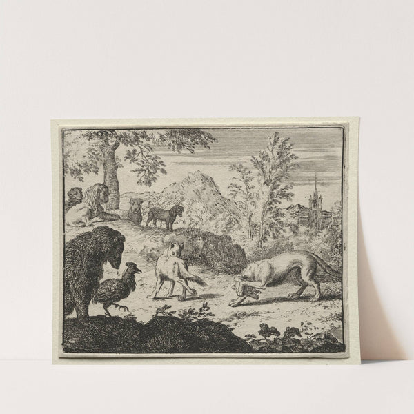 The Combat Between Reynard and the Wolf (1650–1675) by Allaert van Everdingen
