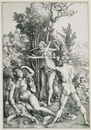 The Combat of Vitue and Pleasure in the Presence of Hercules