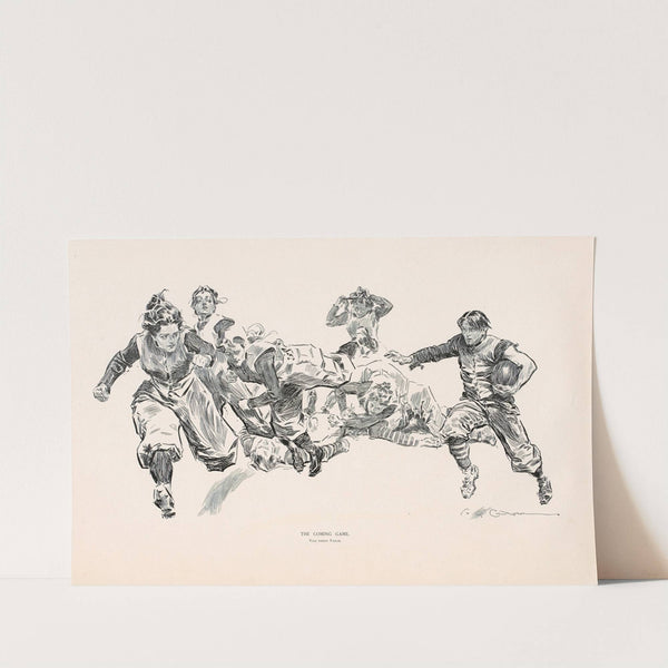 The coming game (1896) by Charles Dana Gibson