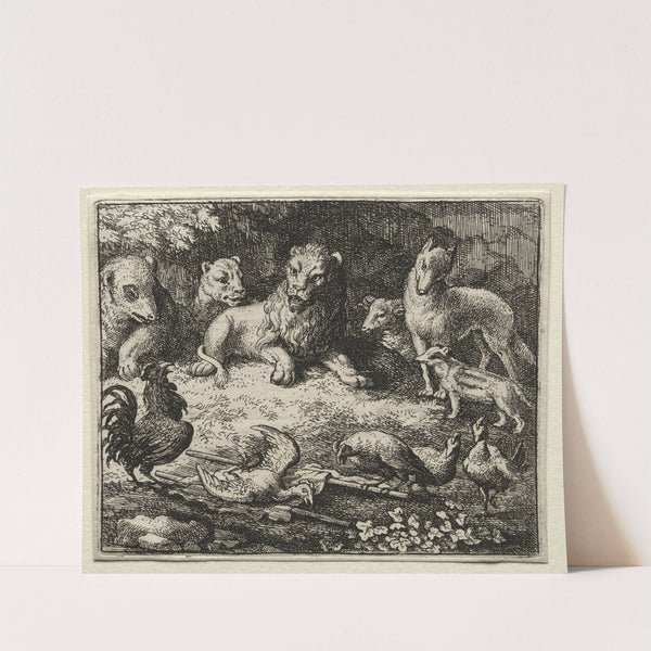 The Complaint of the Cock (1650–1675) by Allaert van Everdingen