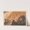 The Conflagration Seen From The Hisamatsu District by Kobayashi Kiyochika