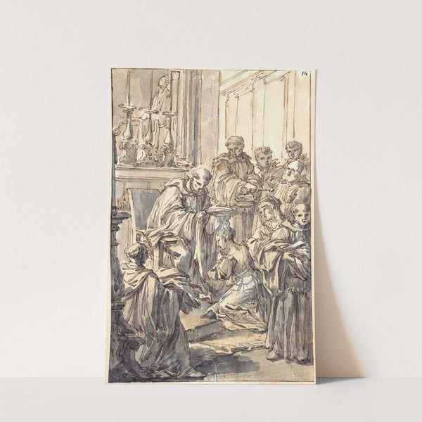 The Consecration of Saint Juliana Falconieri by Pier Leone Ghezzi