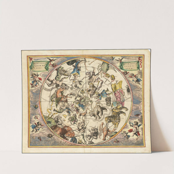 The constellations of the Northern Hemisphere superimposed over the earth’s Southern Hemisphere (1660) by Andreas Cellarius