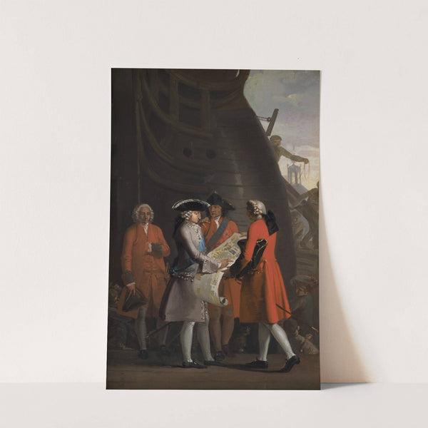 The Construction Of Copenhagen´s Dock In The Reign Of Christian VI (1786 – 1787) by Nicolai Abildgaard