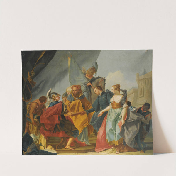 The Continence Of Scipio by Francesco Lorenzi