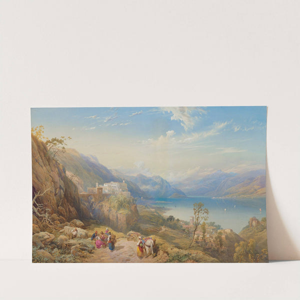 The Convent of Madonna del Sasso, Lago Magiore, Italy by Thomas Miles Richardson