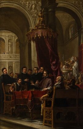 The Conversion and Baptism of St. Augustine by St. Ambrose (1673)