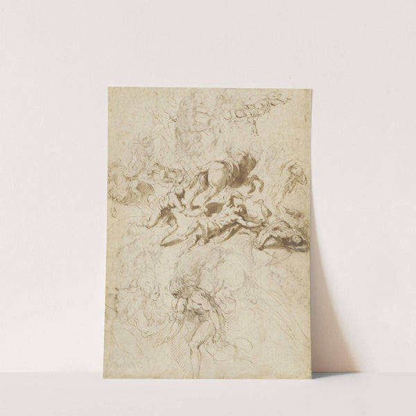 The Conversion of Saint Paul; Adam and Eve by Jacopo Palma il Giovane