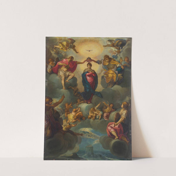 The Coronation Of The Virgin By The Holy Trinity by Matthäus Gundelach