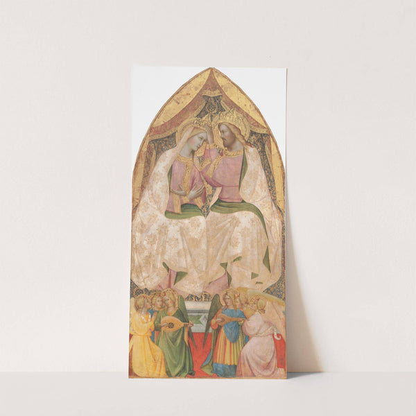 The Coronation of the Virgin with Six Angels (c. 1390) by Agnolo Gaddi