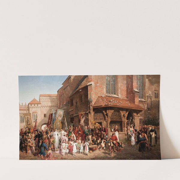 The Corpus Christi Procession (1881) by Hipolit Lipiński