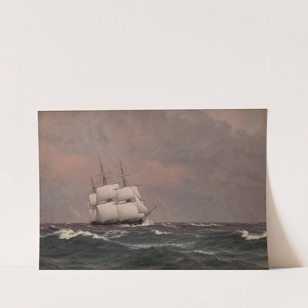 The corvette Najaden in rough seas (1833) by Christoffer Wilhelm Eckersberg