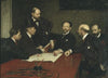 The Council of the Society of Artists (Christian Eriksson, Eugène Jansson, Karl Nordström (ordf), Robert Thegerström, Richard Bergh. Standing Nils Kreuger)
