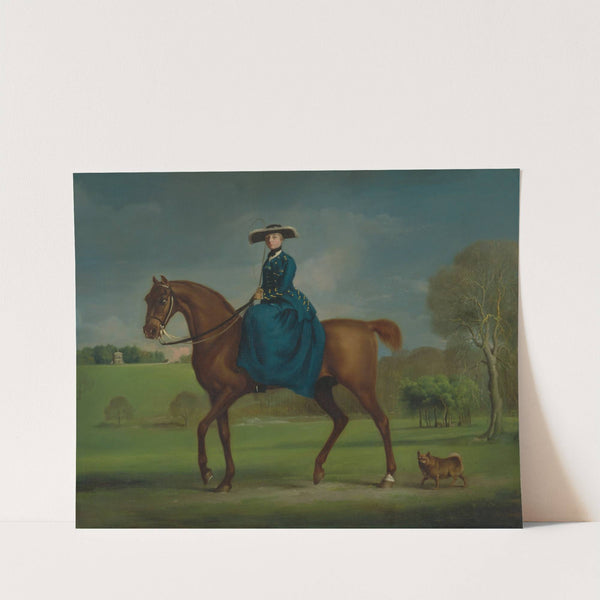 The Countess of Coningsby in the Costume of the Charlton Hunt (ca. 1760) by George Stubbs