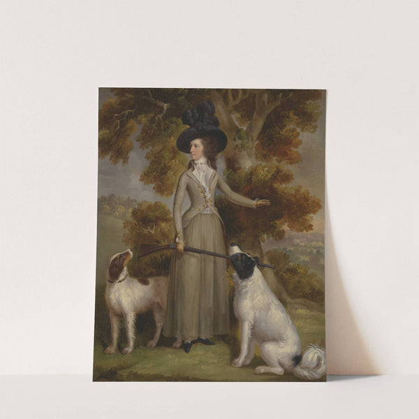 The Countess of Effingham with Gun and Shooting Dogs by George Haugh