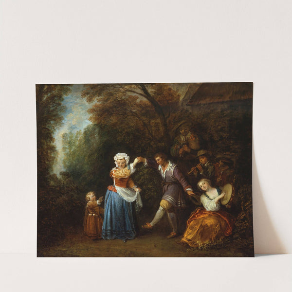 The Country Dance by Jean-Antoine Watteau