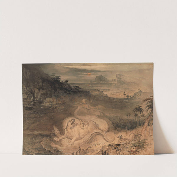 The country of the Iguanodon by John Martin