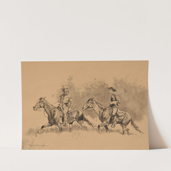 The Couriers (1890-1891) by Frederic Remington