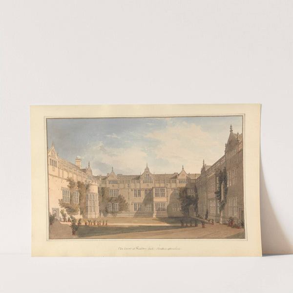 The Court at Rushton hall, Northamptonshire by John Buckler