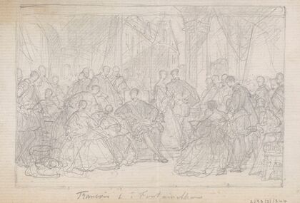 The Court of Francis I of France in Fontainebleau