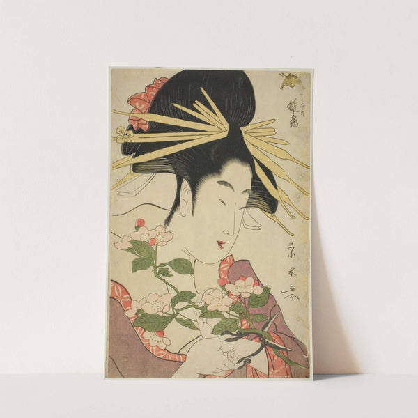 The Courtesan Hinazuru of the Chojiya by Ichirakutei Eisui