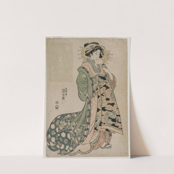 The Courtesan Shiratama of the Tamaya by Utagawa Kunisada (Toyokuni III)