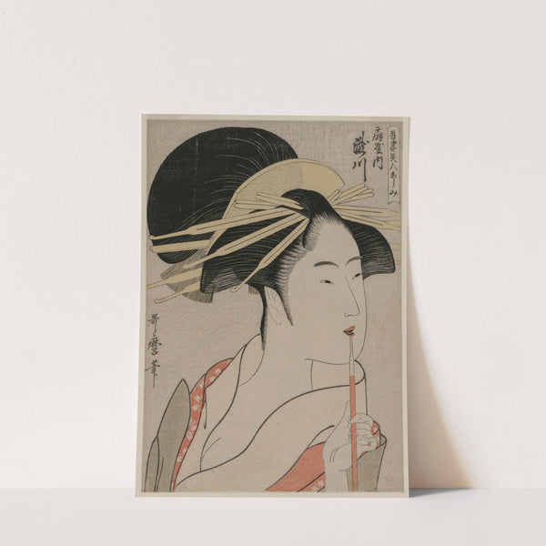 The Courtesan Takigawa of Ogiya (from the series A Selection of Beautiful Women of the East) (c. 1798) by Kitagawa Utamaro