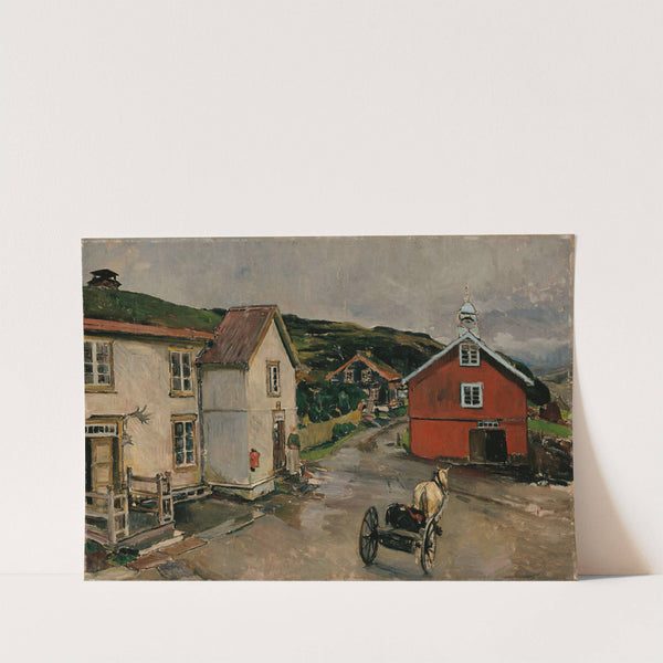 The Courtyard at Kongsvoll by Gerhard Munthe