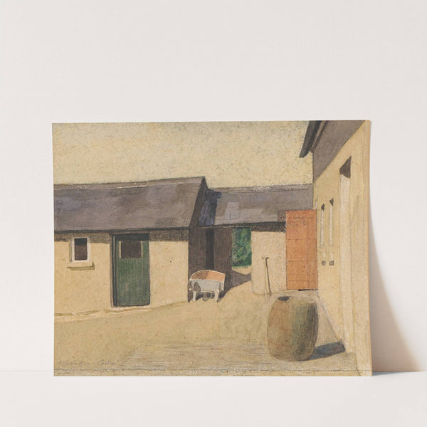 The Courtyard, Cartron, Connemara (1923) by Arthur Joseph Gaskin