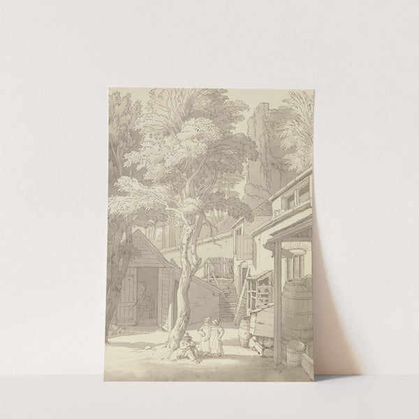 The Courtyard of Mr. Bank's House, Northernhay, Exeter by John White Abbott