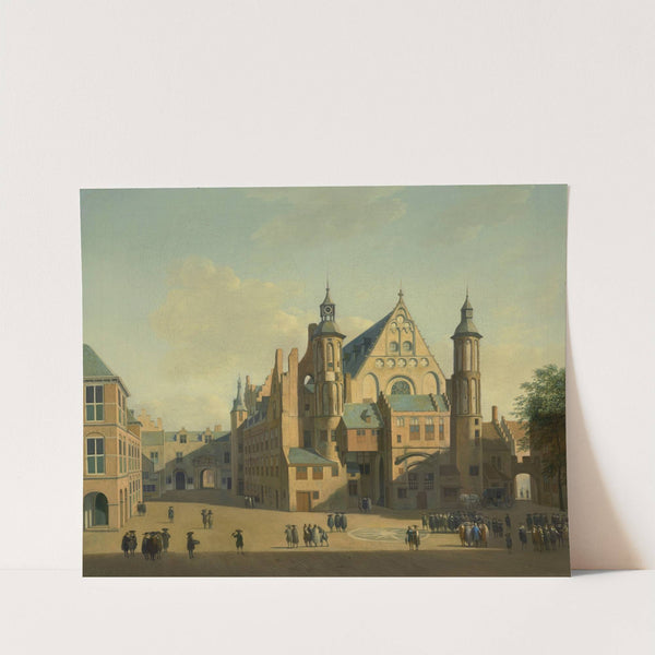The courtyard of the Binnenhof with the Ridderzaal, The Hague by Gerrit Adriaensz. Berckheyde