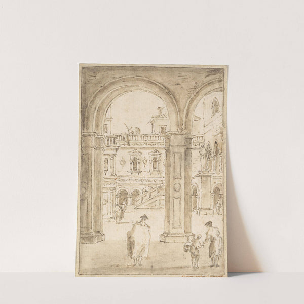 The Courtyard of the Doges' Palace by Giacomo Guardi