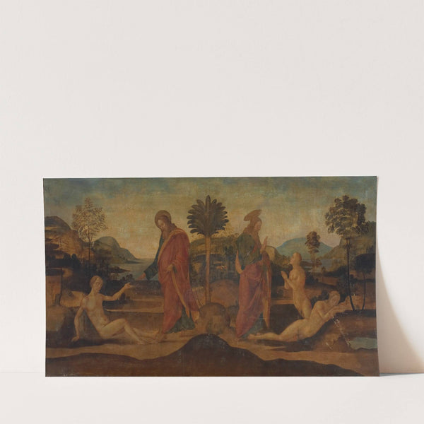 The Creation of Adam and Eve (ca. 1500) by Master of Apollo and Daphne