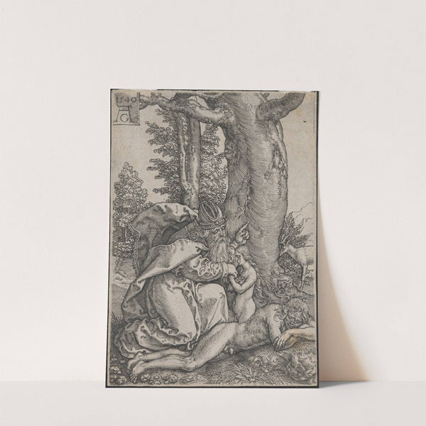 The creation of Eve (1540) by Heinrich Aldegrever