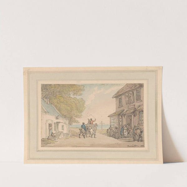 The crossroads by Thomas Rowlandson