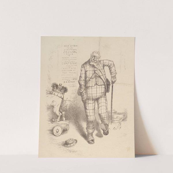 The crown covers a multitude of shortcomings (1888) by Thomas Nast