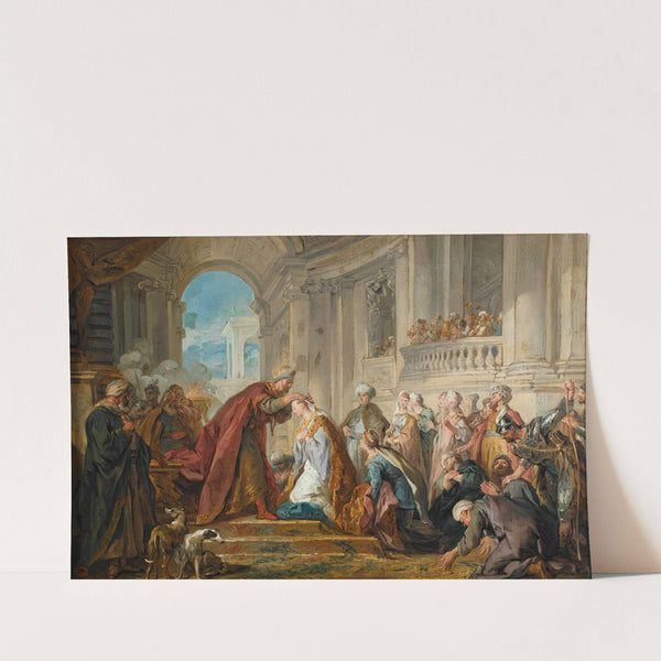 The crowning of Esther by Jean-François de Troy