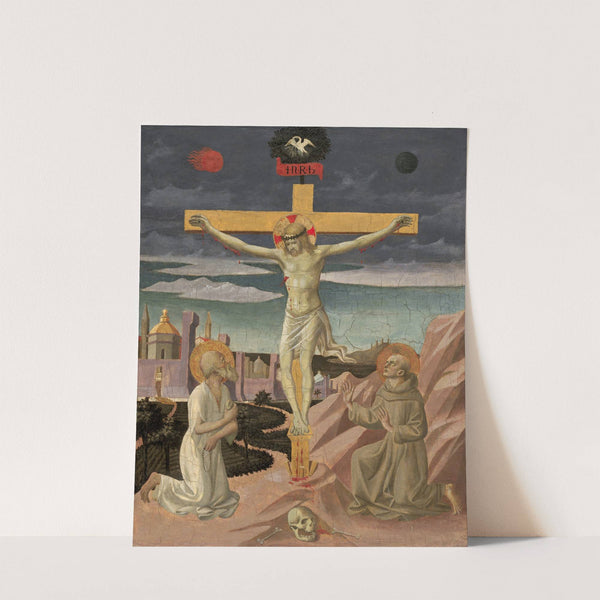The Crucifixion with Saint Jerome and Saint Francis by Francesco Pesellino