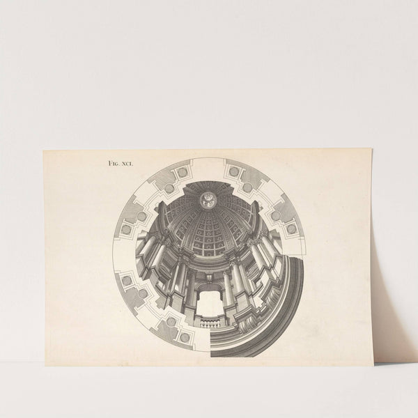 The cupola of the ninetieth figure, with its lights and shades by Andrea Pozzo