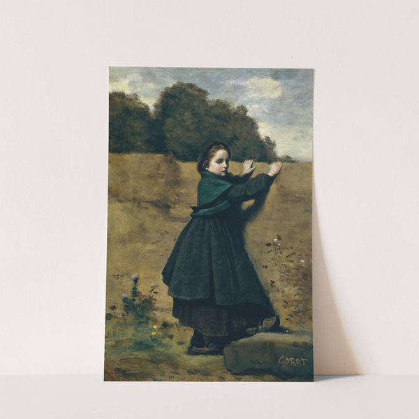 The Curious Little Girl by Jean-Baptiste-Camille Corot