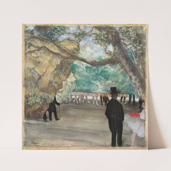 The Curtain (c. 1880) by Edgar Degas